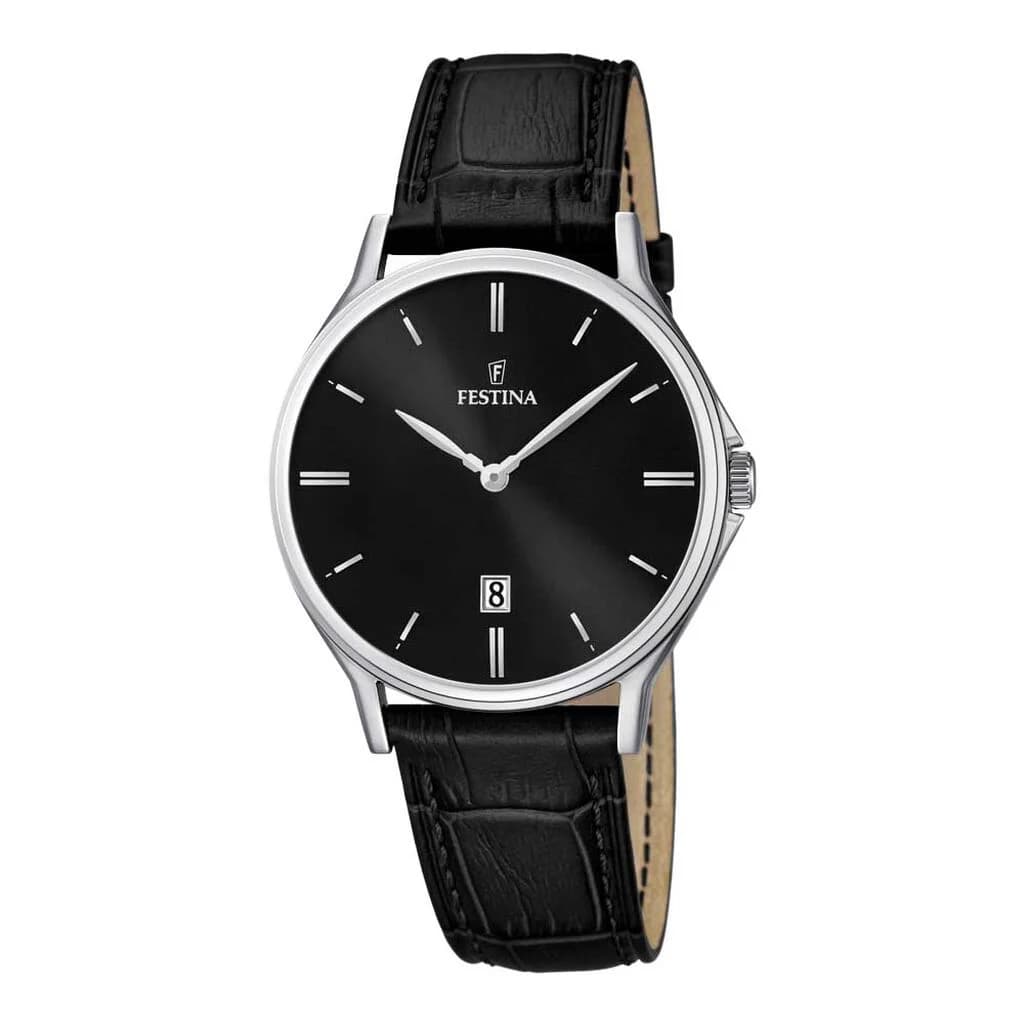 Festina Montre Homme FESTINA en Cuir Noir Etanche