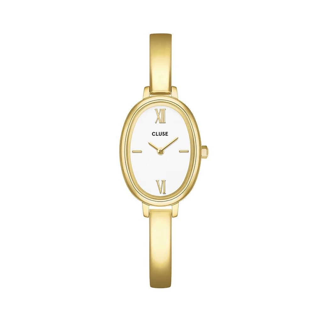 Cluse L'Ovale Watch Steel — boîtier doré