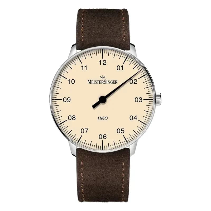 MeisterSinger Montre Neo Ivoire avec verre saphir NES903