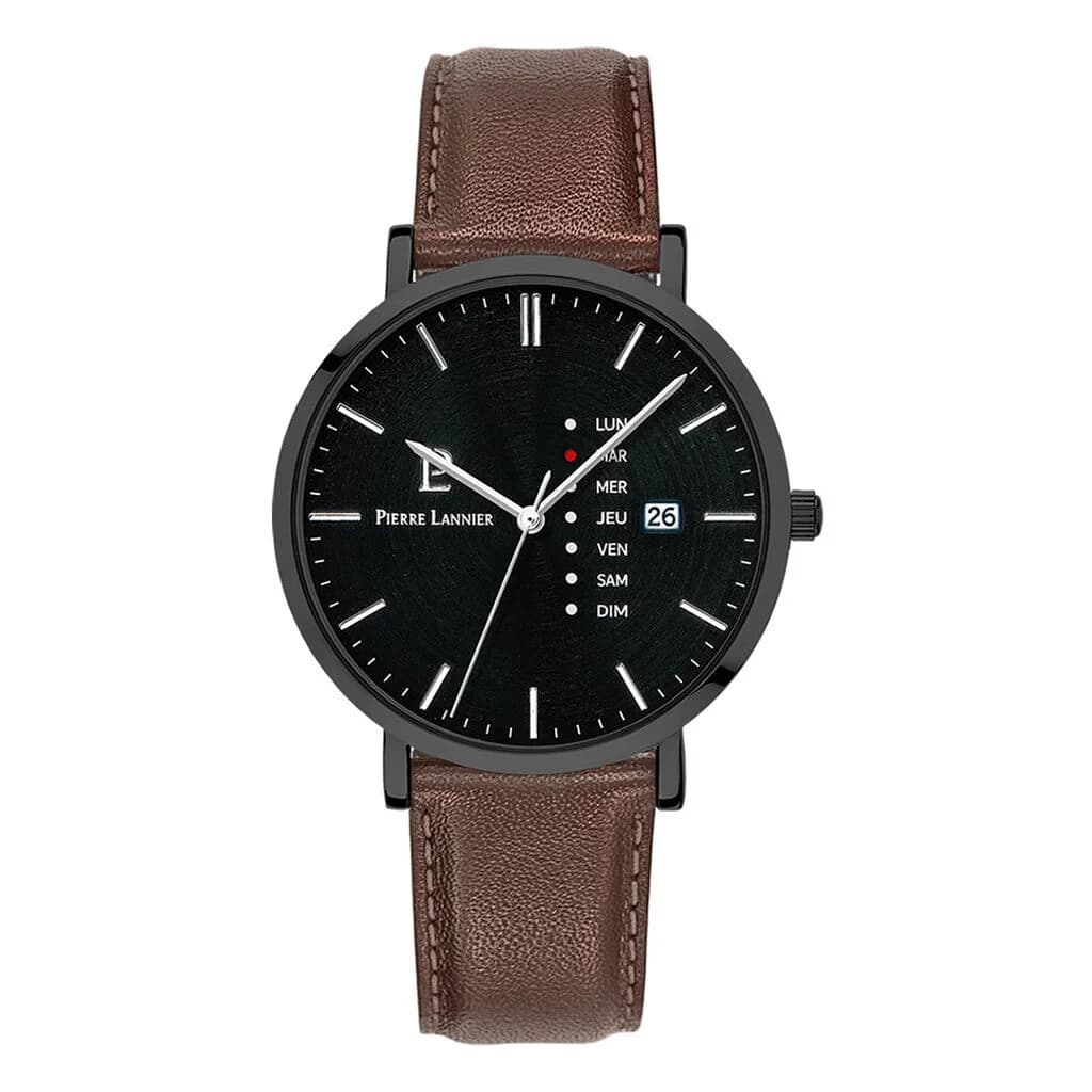 Pierre Lannier Montre Homme Pierre Lannier Cuir véritable Marron 243H434