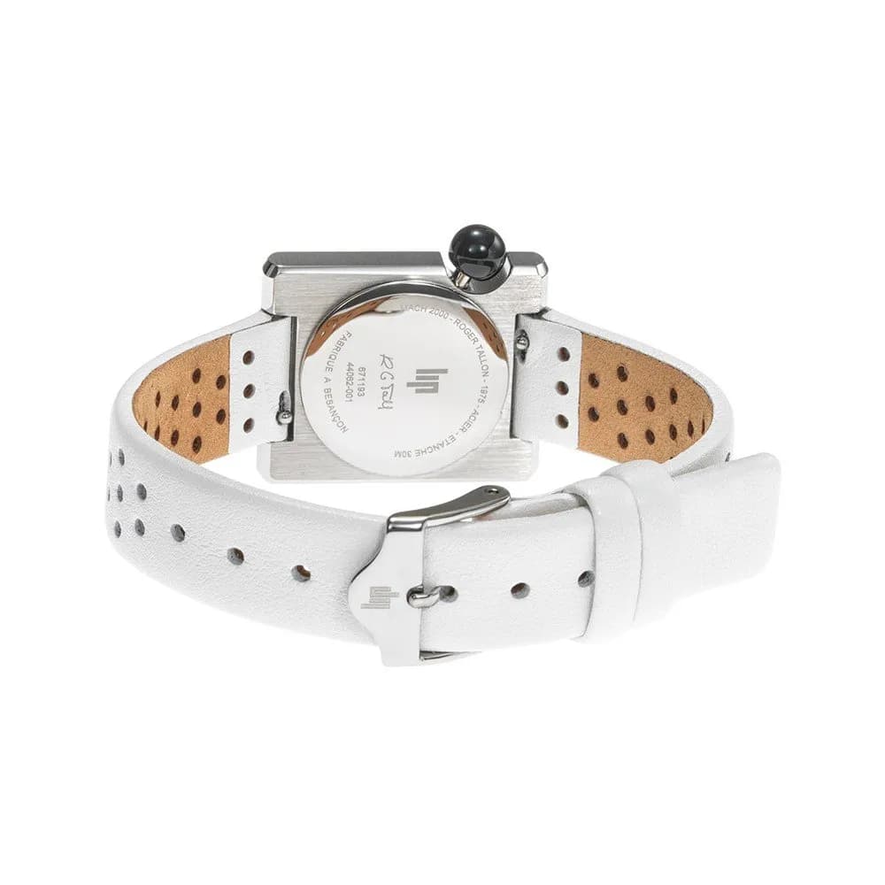 Lip Montre Lip Mach 2000 Mini Square - - cadran Argent- 30 x 28 mm - Acier -671193