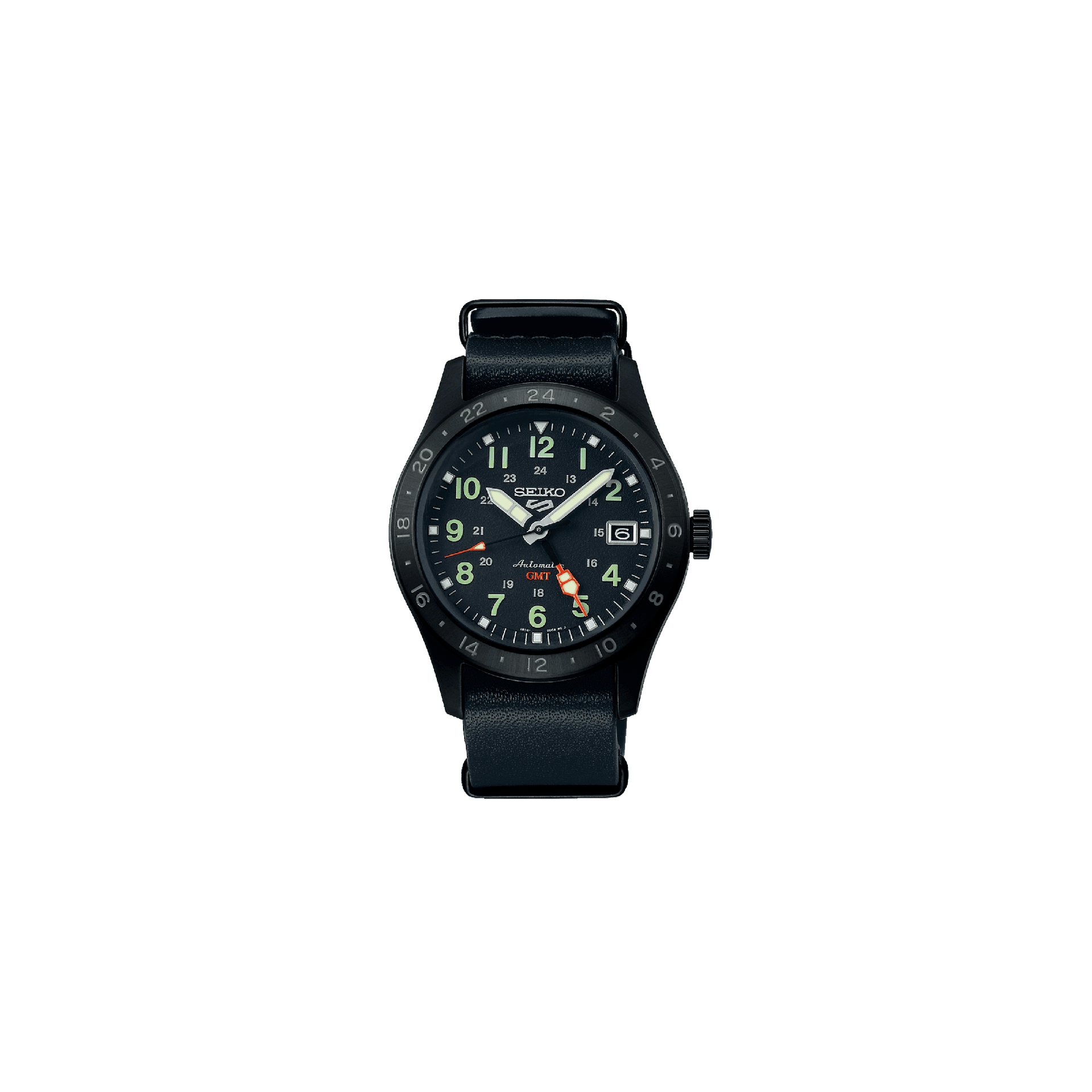 Seiko 5 — cadran noir acier