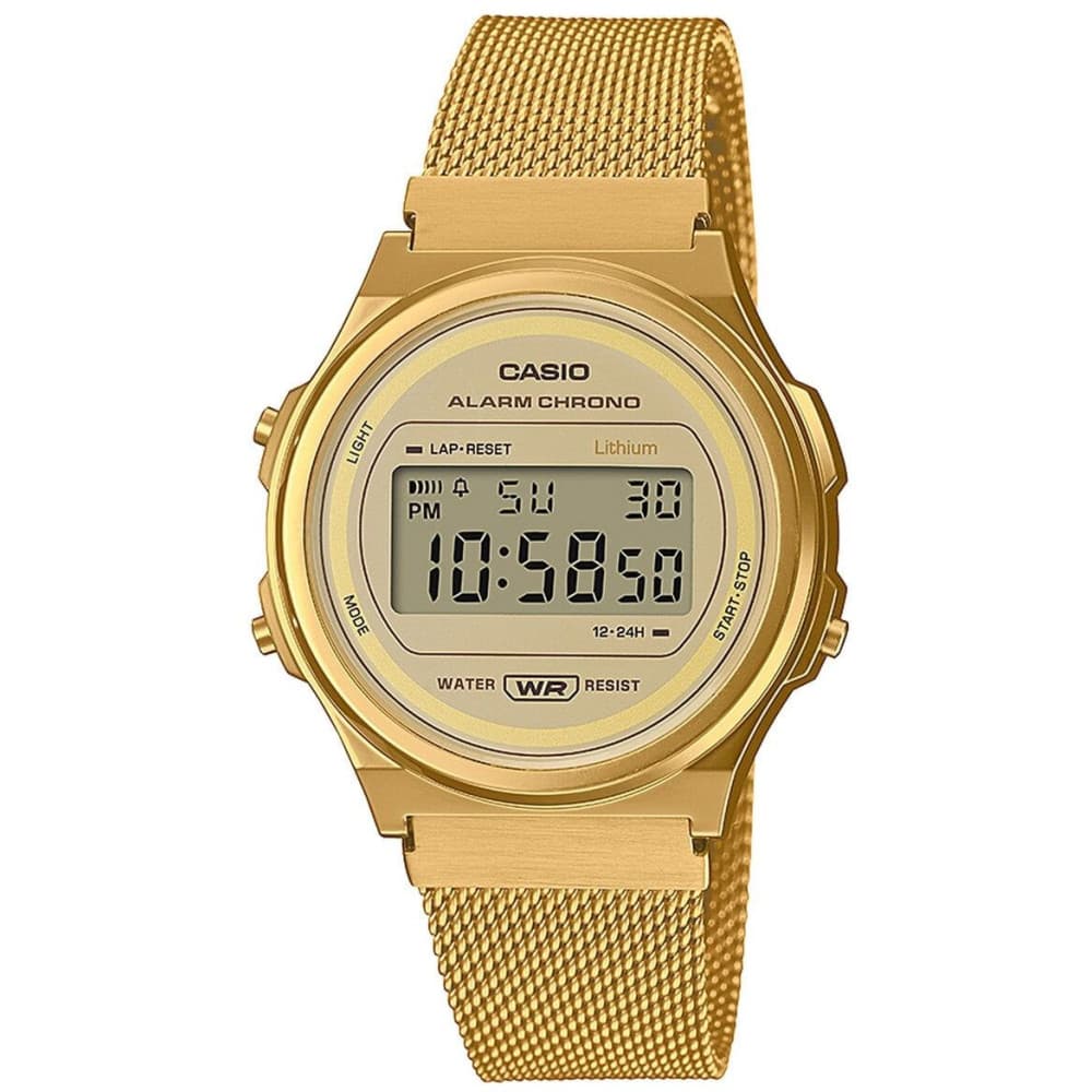 Casio Vintage — boîtier résine/doré