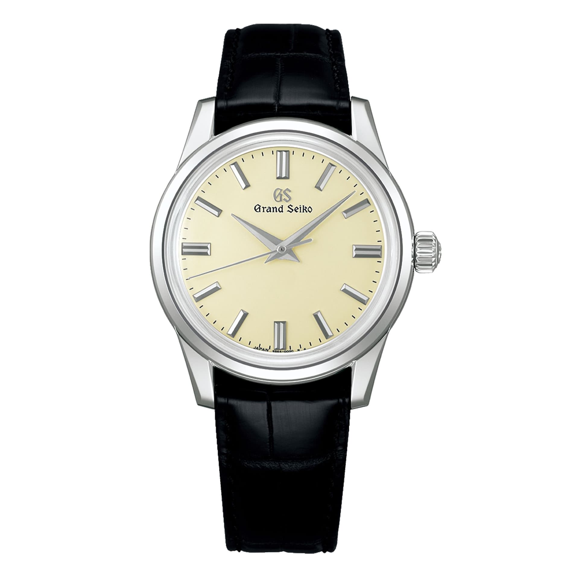 Grand Seiko Montre Grand Seiko Elegance mécanique cadran ivoire bracelet cuir 37,3 mm