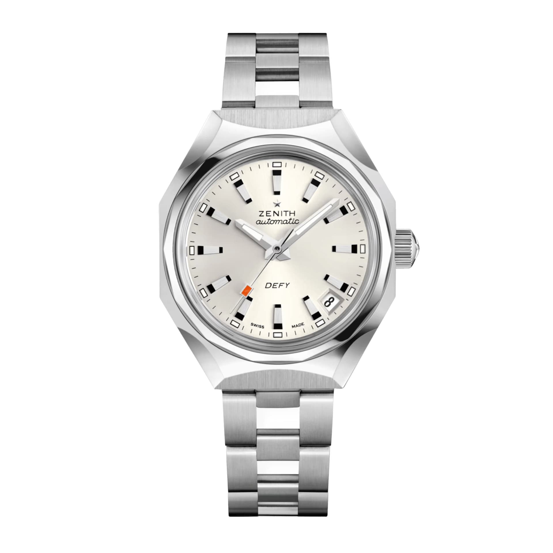 Zenith Montre Zenith Defy Revival A3643 automatique cadran argenté bracelet acier 37 mm