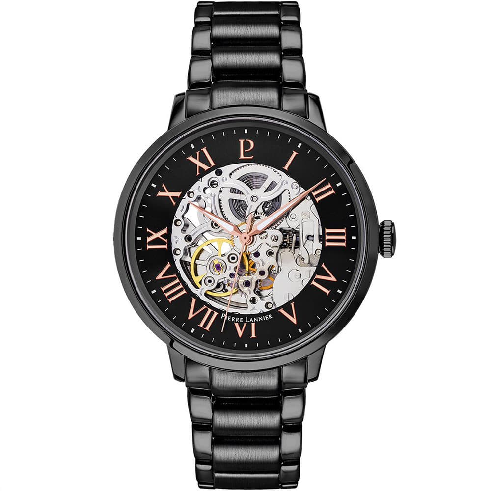 Pierre Lannier Montre Automatique Pierre Lannier en Acier Noir