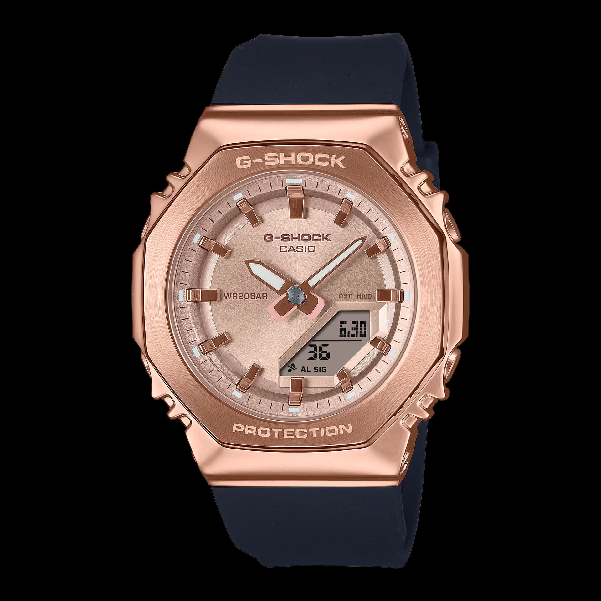 Casio GM-S — bracelet noir