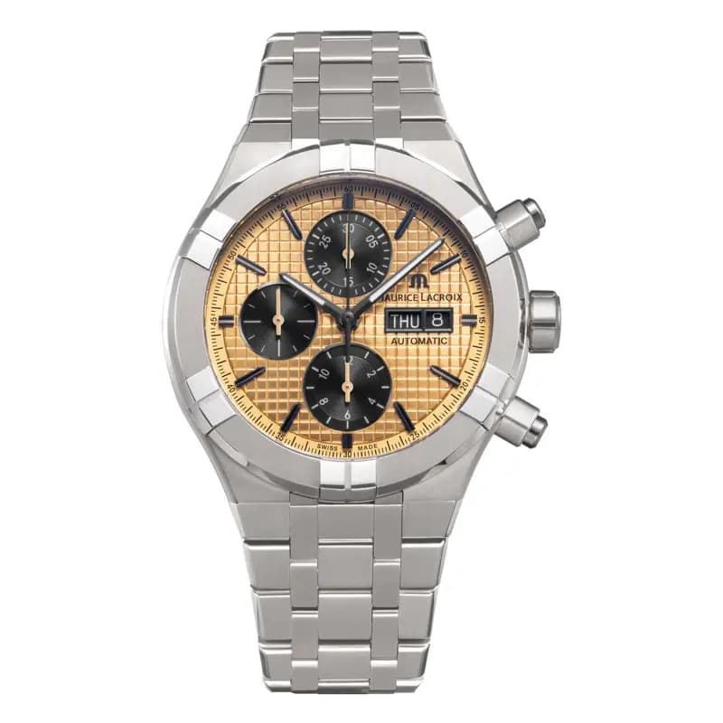 Maurice Lacroix Montre Aikon Automatic Chronograph Titanium Yellow AI6038-TT032-530-1