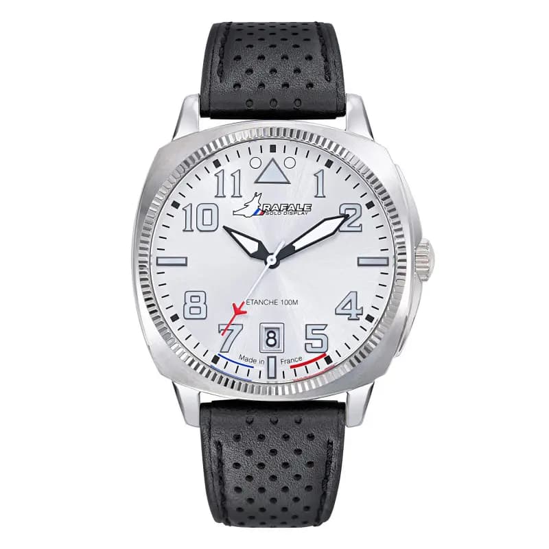 Patrouille de France Montre Rafale Solo Display COACH Acier Cuir Noir 666030