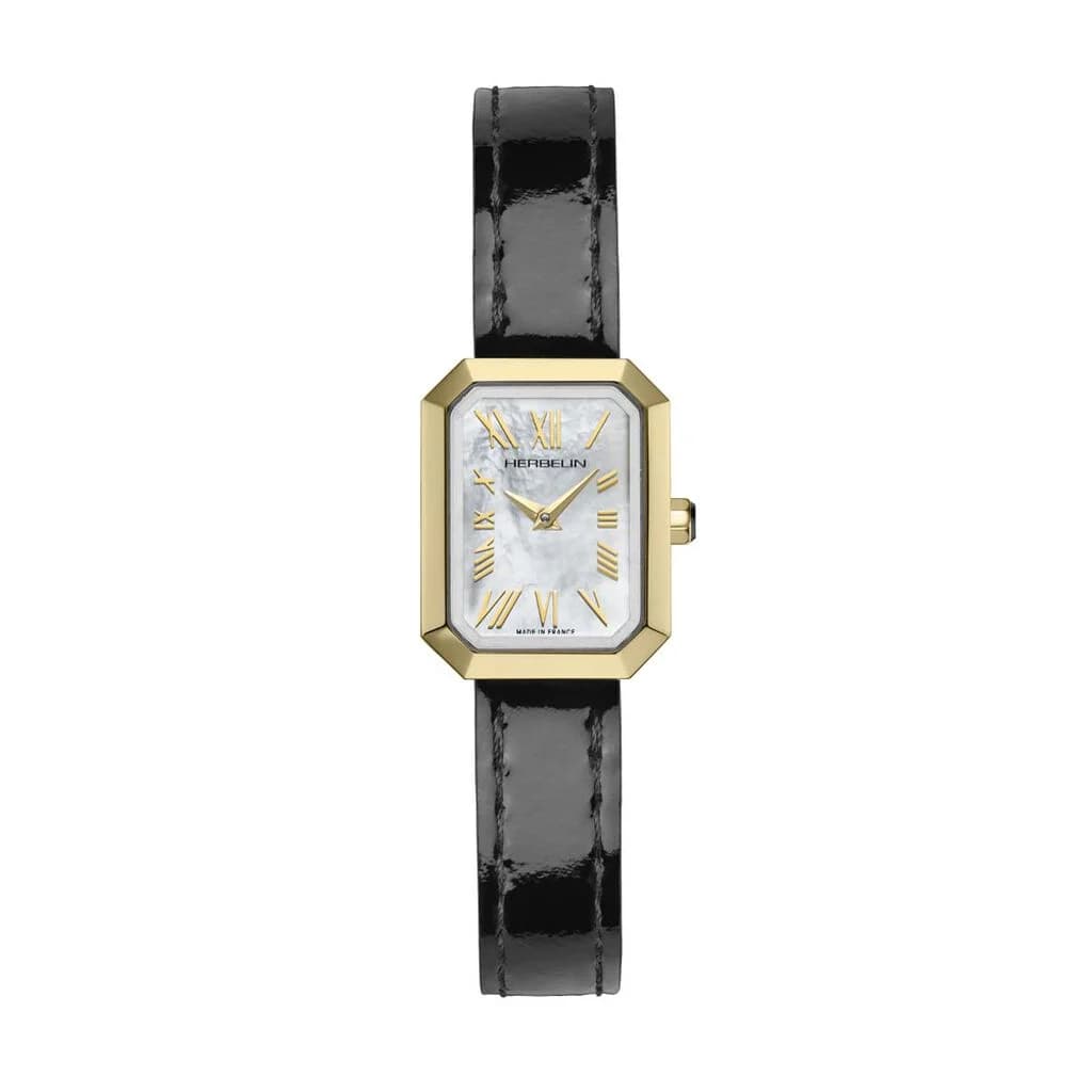 Michel Herbelin Montre Herbelin Octogone Acier PVD Doré - 17446P101