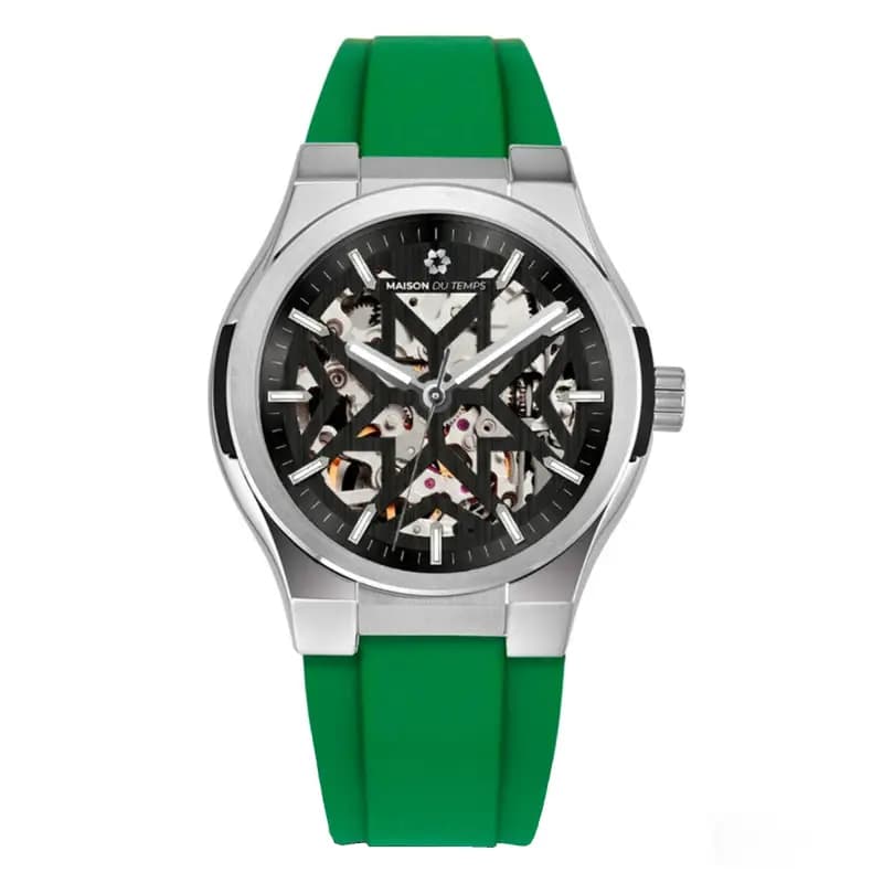 Maison du Temps Montre MTEpsilon Skeleton Evo Silicone Vert