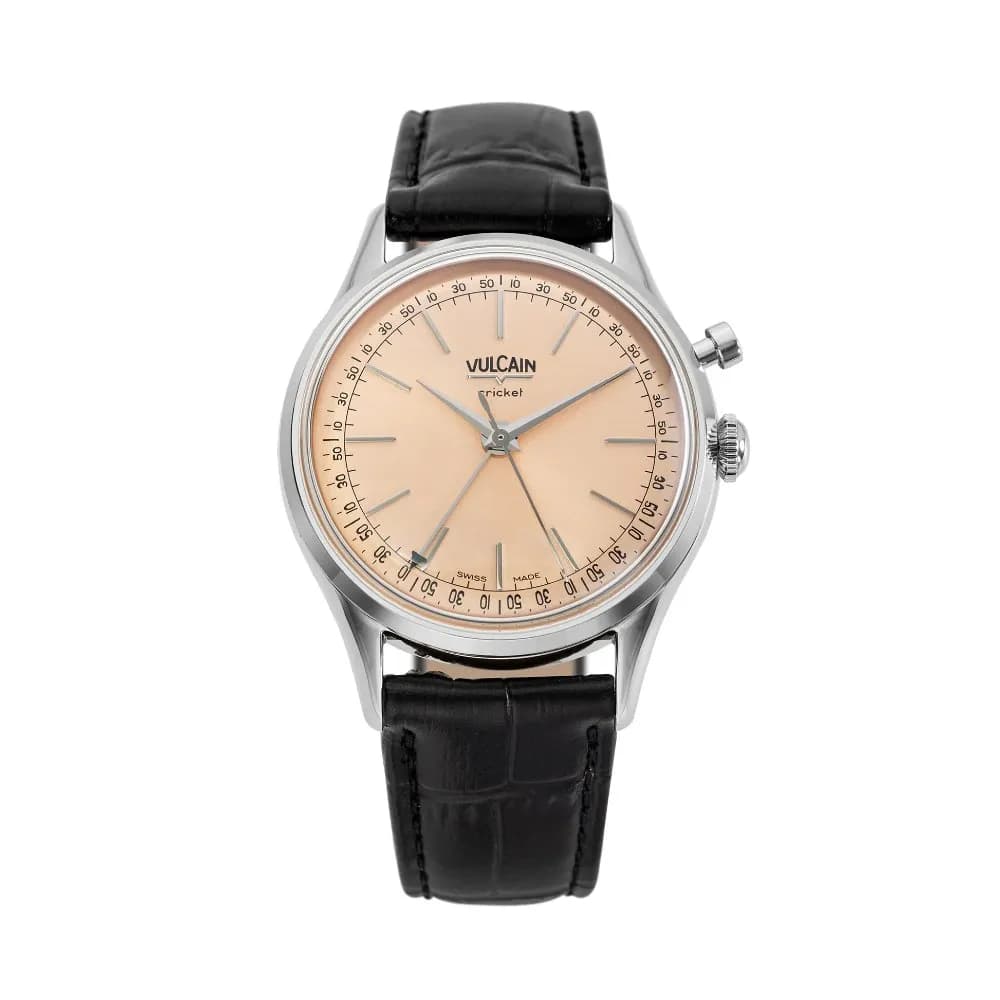 Vulcain Cricket President 39 mm - Saumon pâle