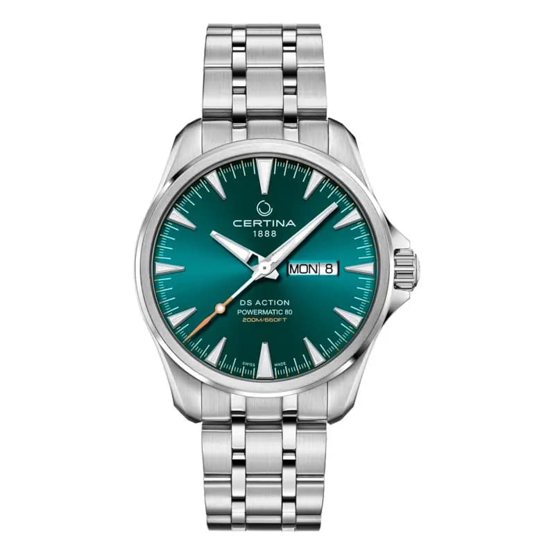 Certina Montre Certina DS Action Day Date Powermatic 80 Automatique Cadran Vert