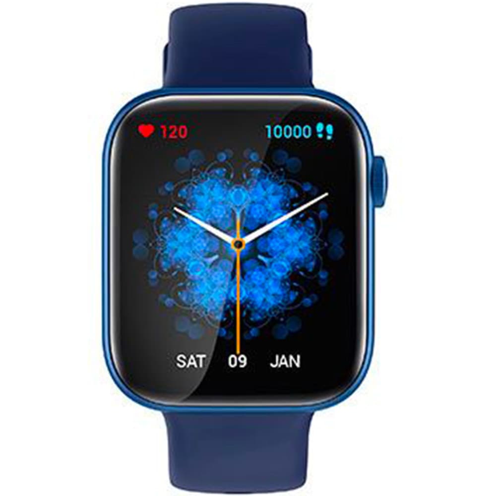 Tekday Montre Connectée Tekday en Silicone Bleu