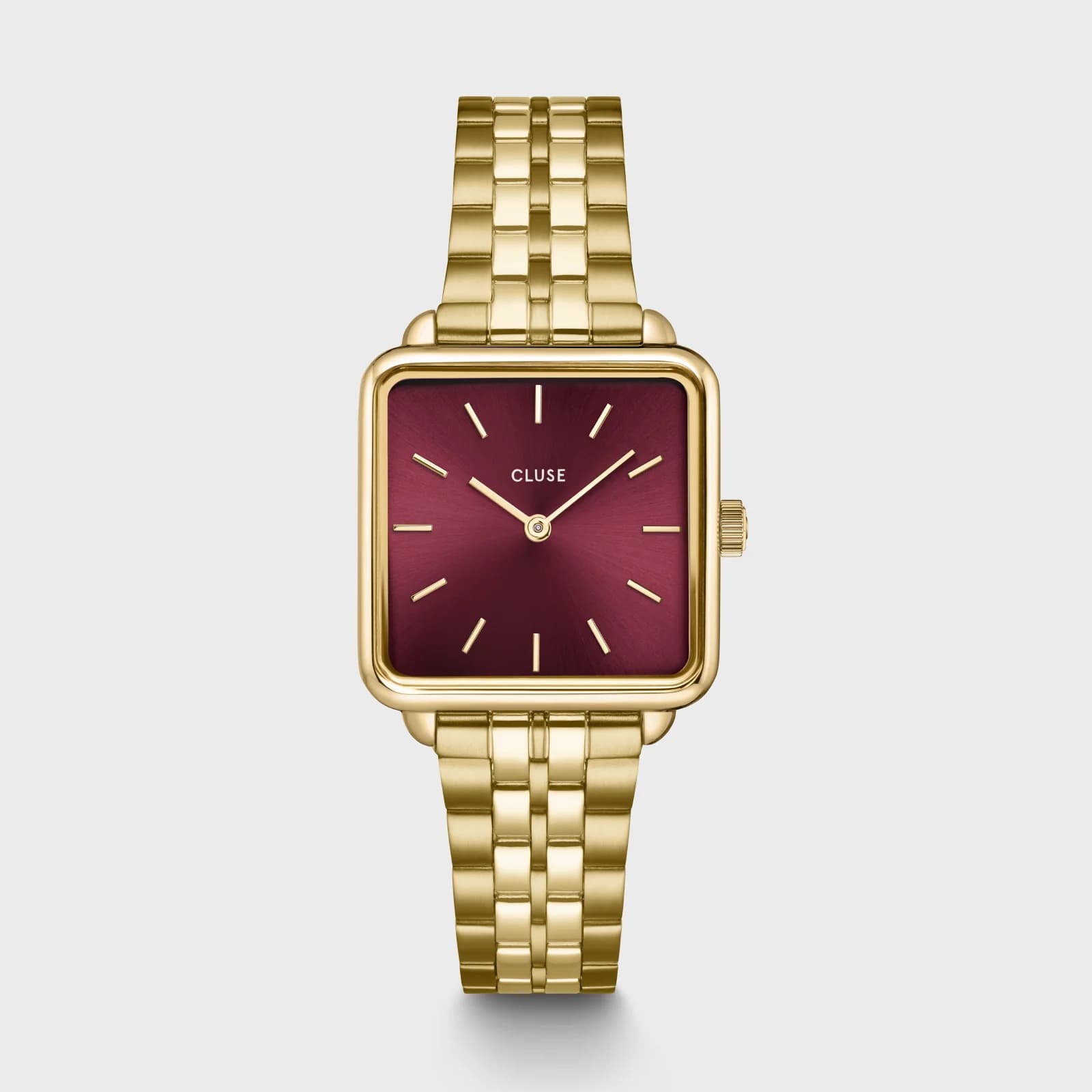 Cluse Montre quartz Femme la Tétragone Rouge