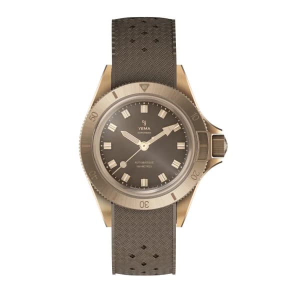 Yema Montre Yema Superman Bronze CMM.10 39 mm Automatique Cadran Marron