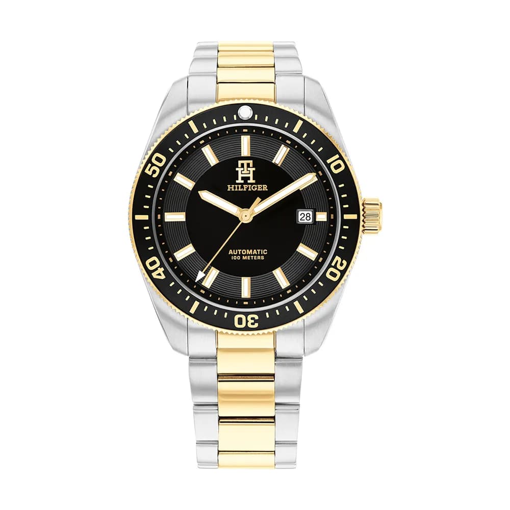 Tommy Hilfiger Montre automatique Homme TH85 Noir