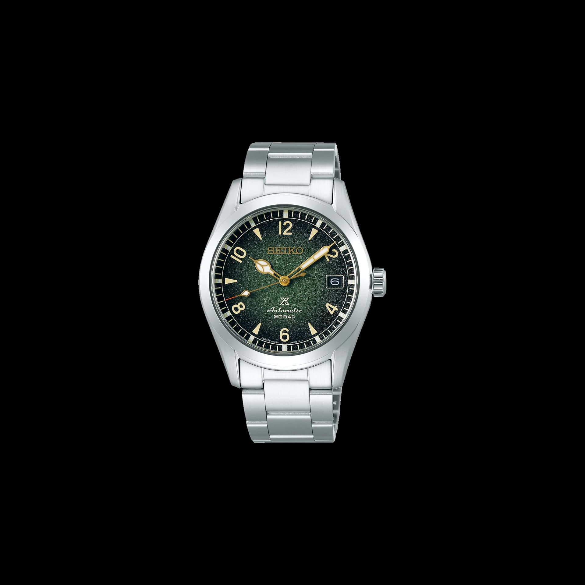 Seiko Prospex 38 mm — cadran vert