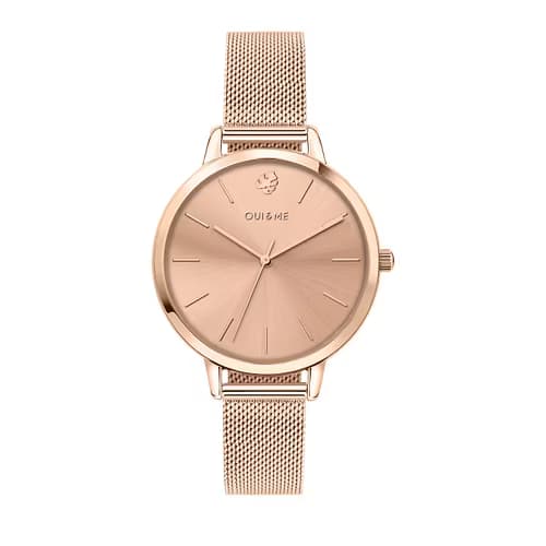 Oui & Me Montre Analogique Femme Oui&me Acier PVD Rose ME010021 - Cleor