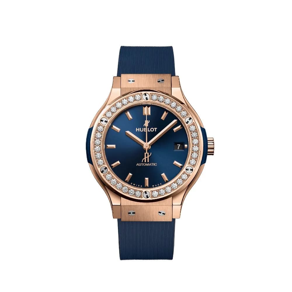 Hublot King Gold Blue Diamonds