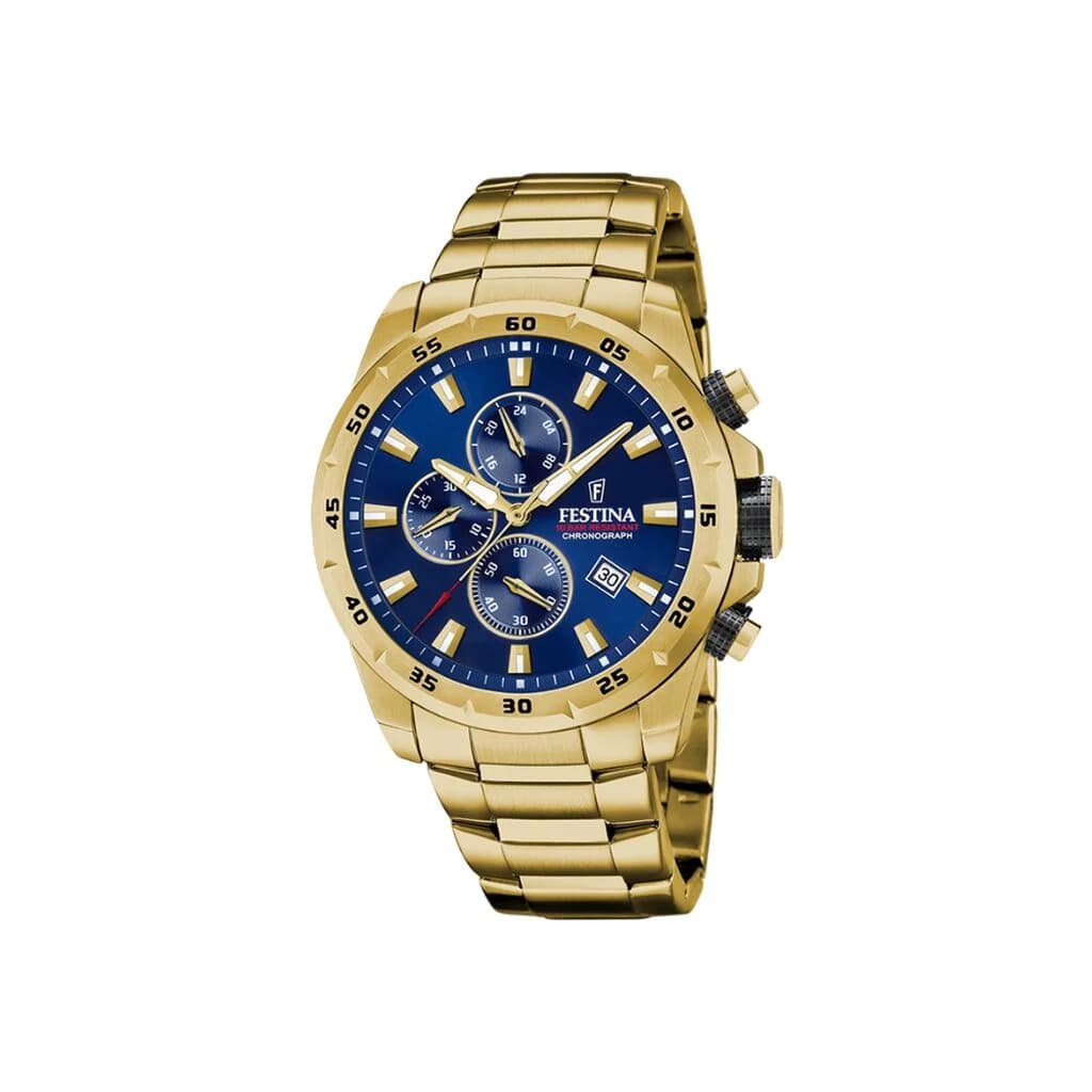 Festina Montre Homme FESTINA CHRONO SPORT en Acier Jaune Etanche