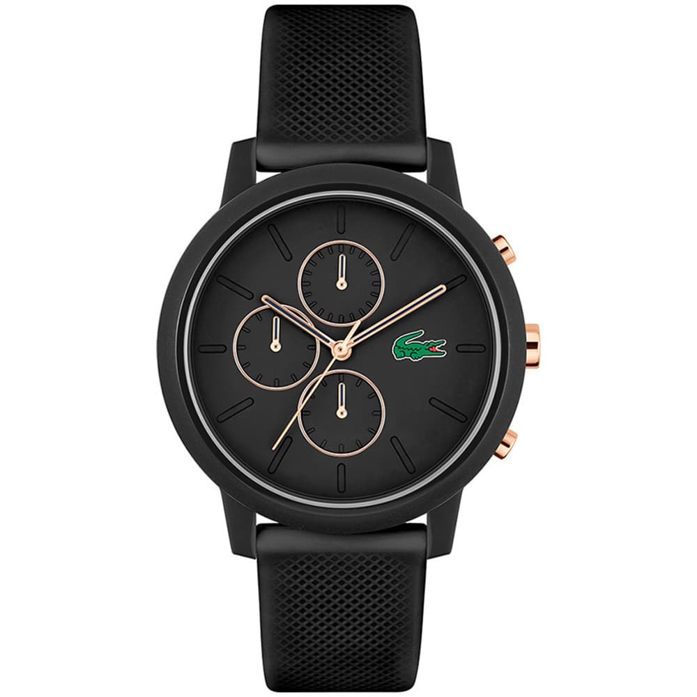 Lacoste Montre Lacoste Collection 12.12 Chrono en Silicone Noir
