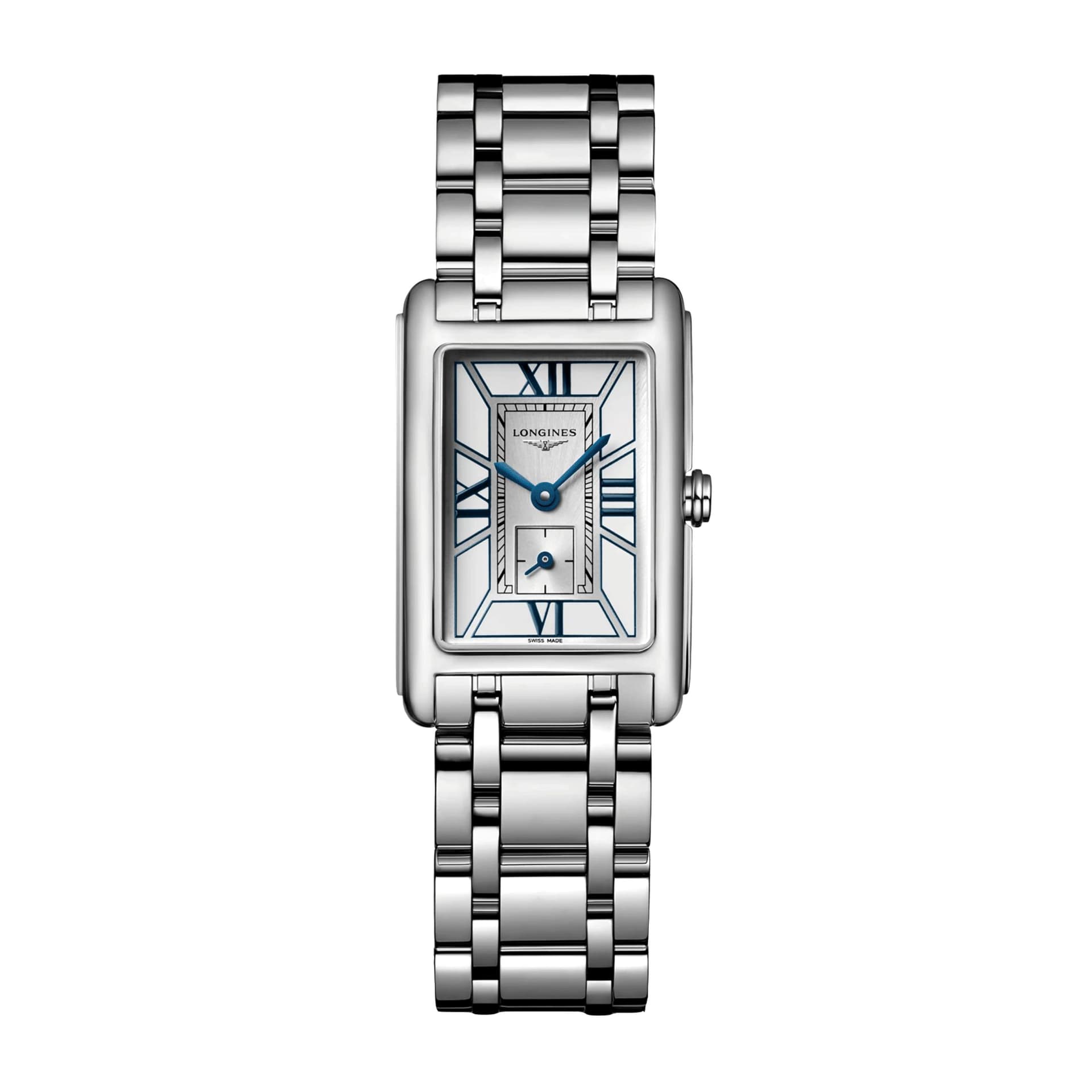 Longines Montre Longines DolceVita quartz cadran blanc bracelet acier 20,80 x 32 mm