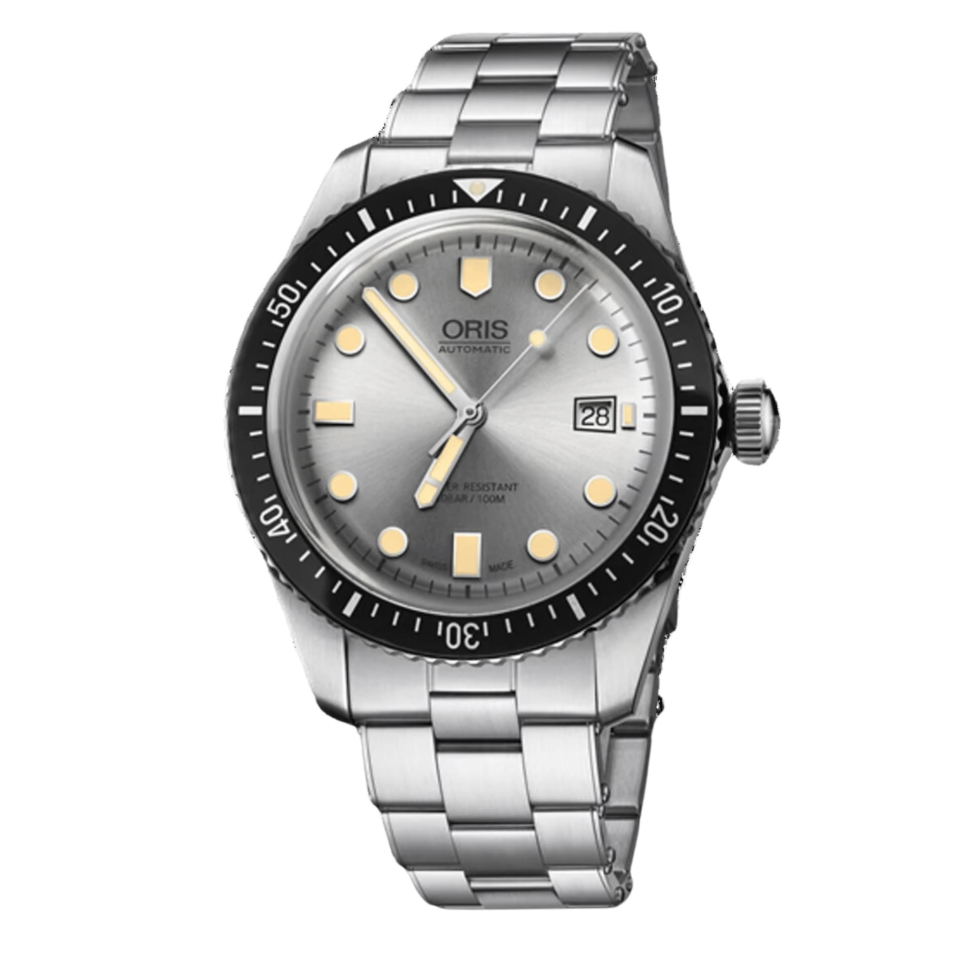 Oris Montre Oris Divers Sixty-Five automatique cadran gris bracelet acier 42 mm