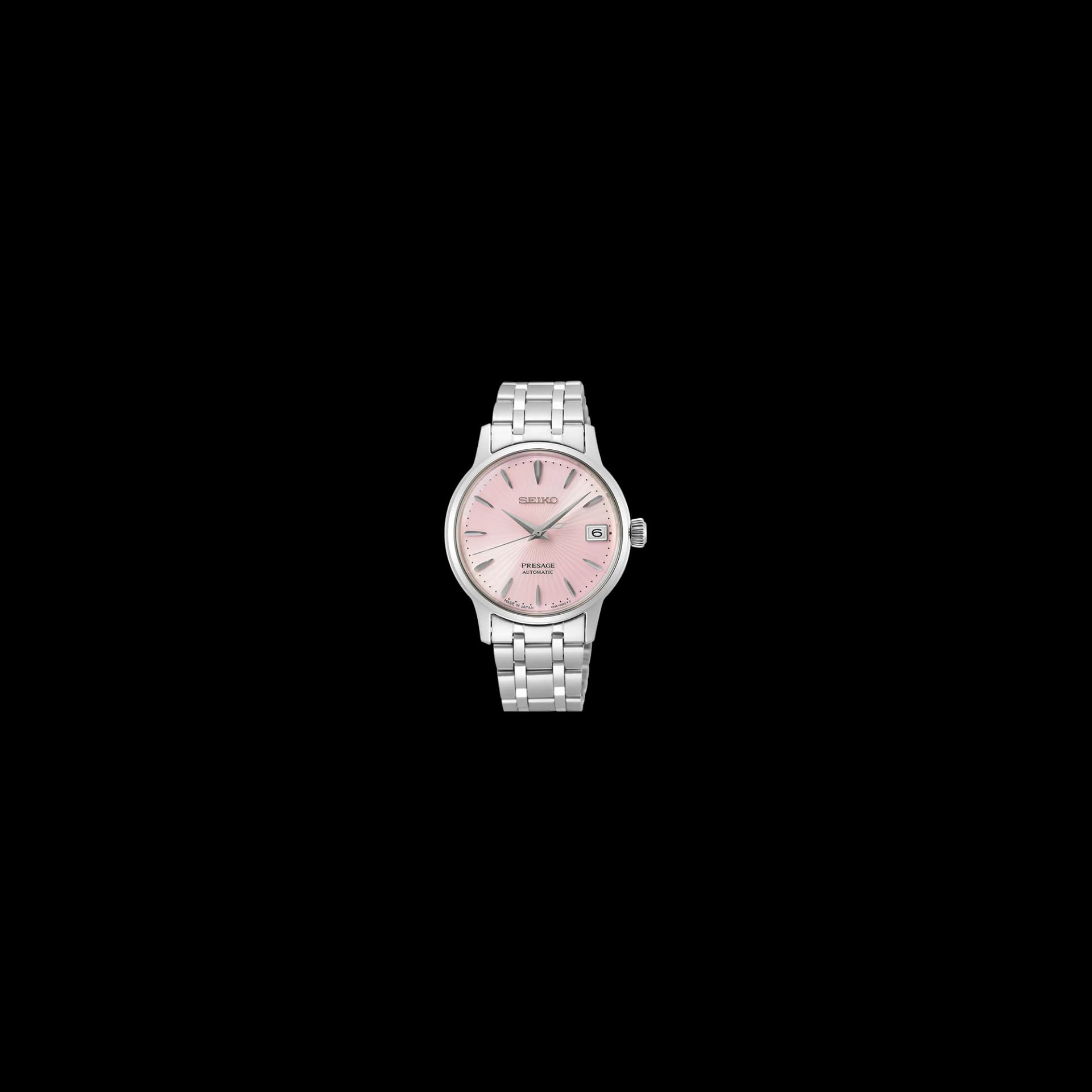 Seiko Presage — cadran rose 33 mm