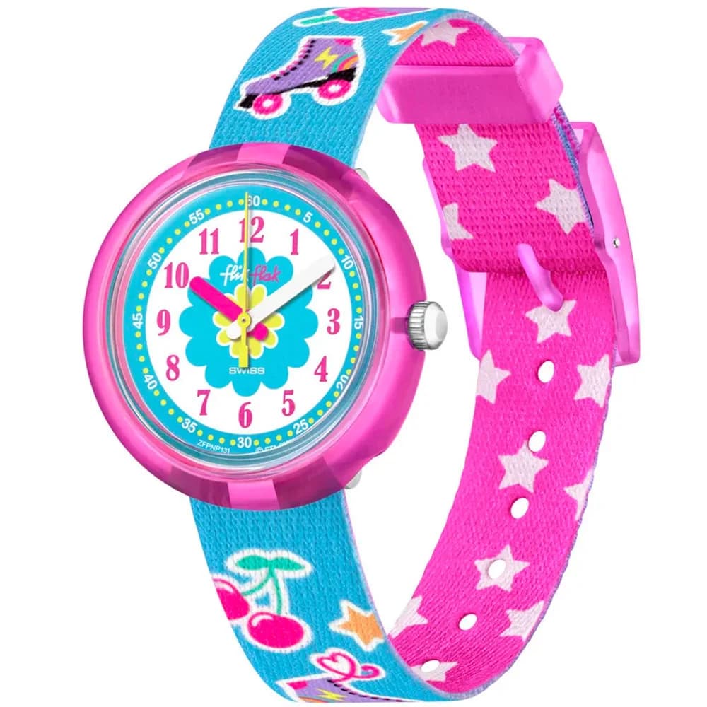Flik Flak Montre Flik Flak Collection Sport Lovers en Biosource Bleu