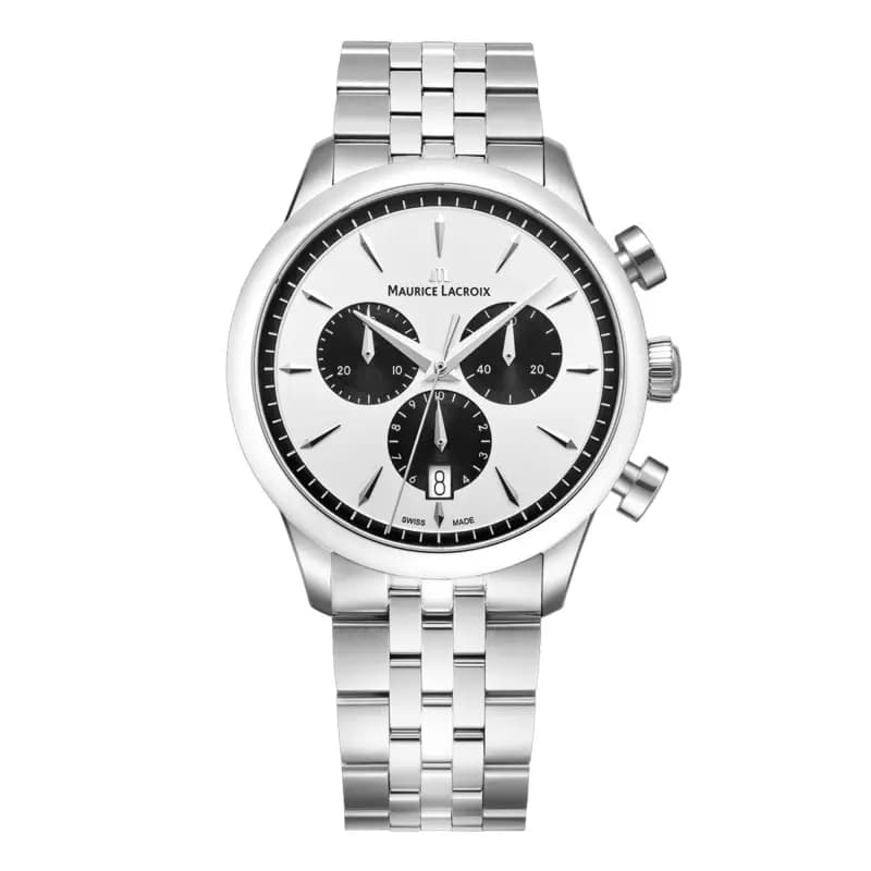 Maurice Lacroix Montre 1975 Quartz Chronograph Date 40mm 751038-SS002-130-1
