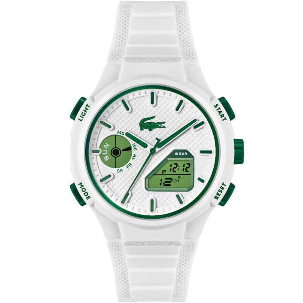 Lacoste Montre Analogique Digitale 45mm LC33 Blanche 2011364