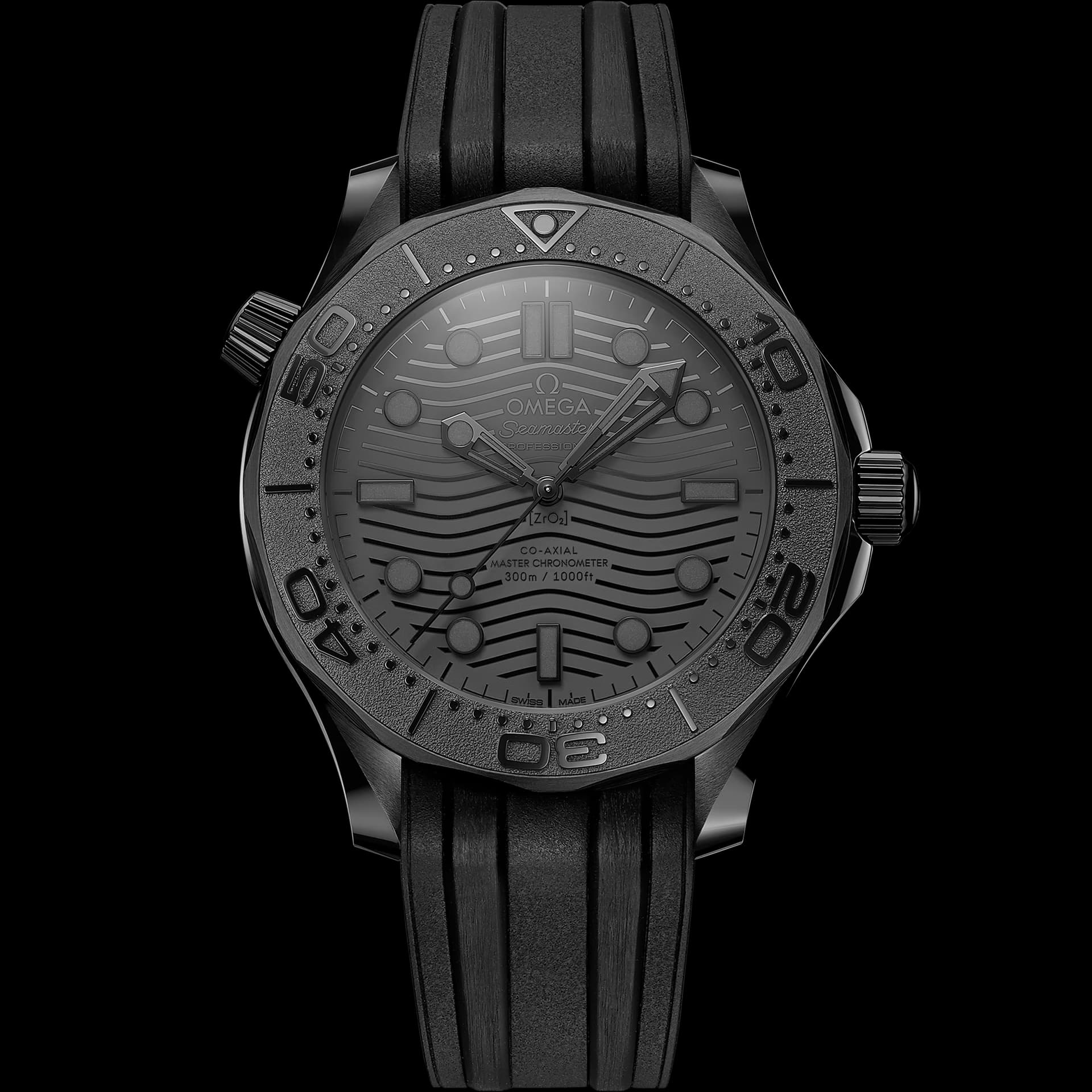 Omega Seamaster 43,5 mm — céramique noire