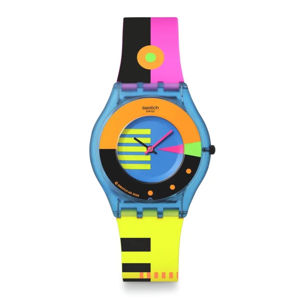 Swatch Neon 3 — boîtier bleu