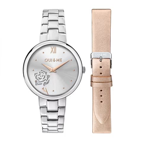 Catégorie Montres Coffret Oui&Me Montre Femme OUI&ME en Acier Gris
