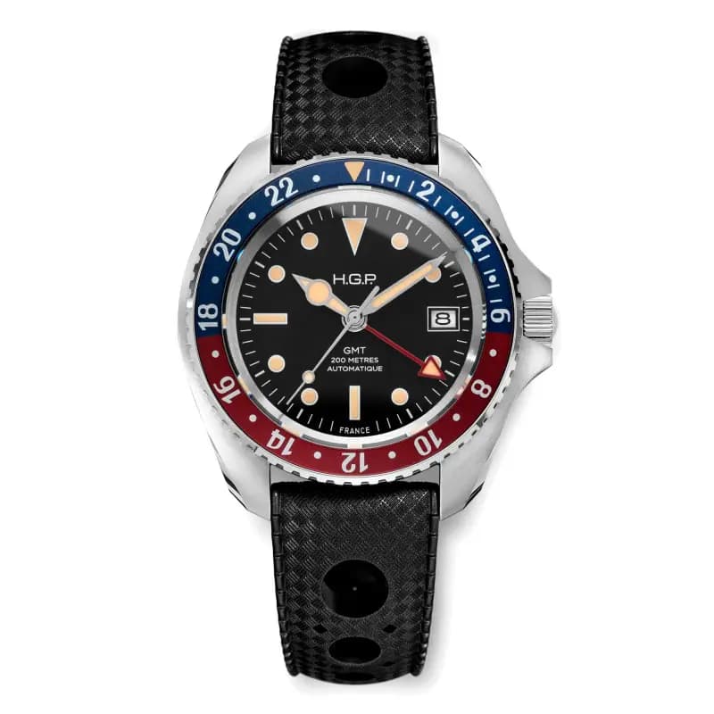 HGP Montre Automatique Diver GMT 200m - "Vintage"