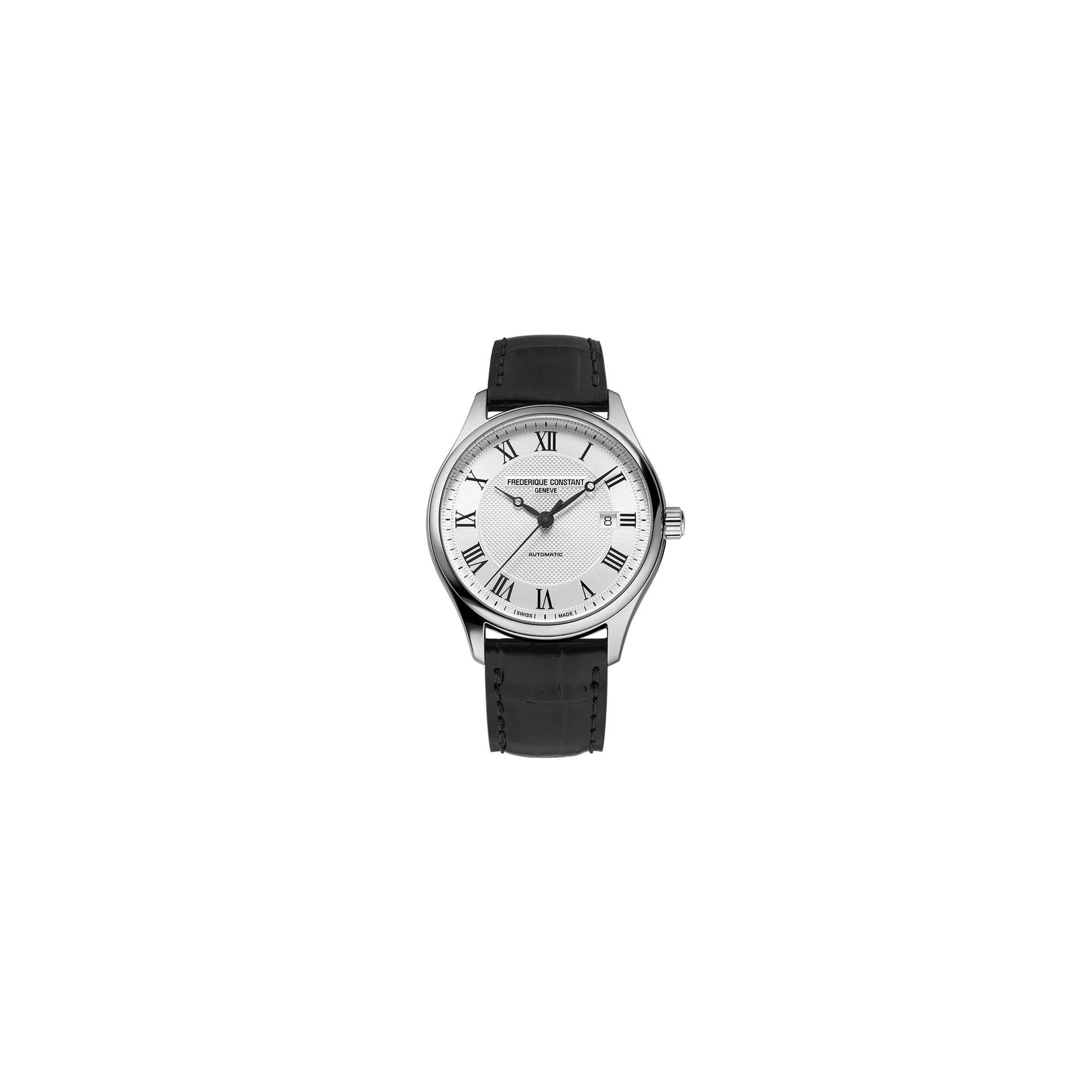 Frédérique Constant Montre Frédérique Constant Classics Index Automatic cadran blanc bracelet cuir 40 mm