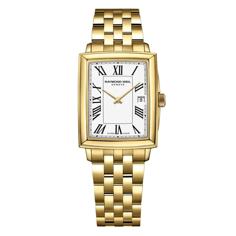 Raymond Weil Montre Toccata Square 22 x 28 mm - Cadran blanc 5925-P-00300