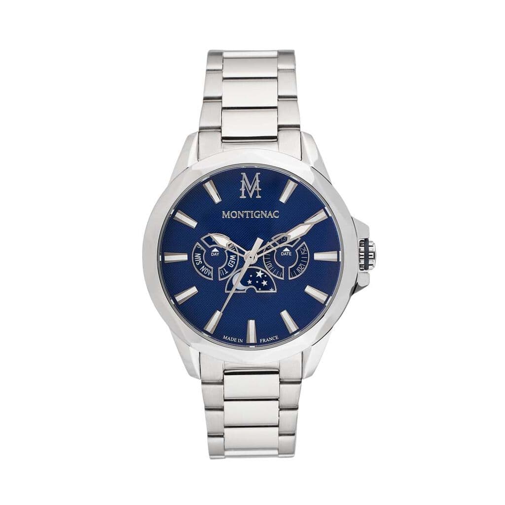Montignac Montre Montignac Round Multifonction Bleu