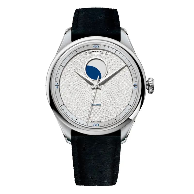 Schaumburg Watch Montre the blue Lucky Moon