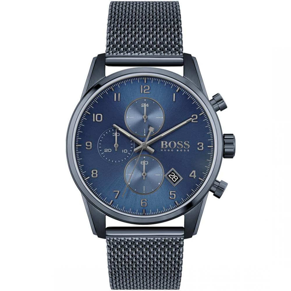 Hugo Boss Montre Boss en Acier Bleu