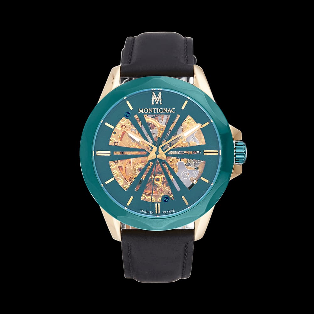 Montignac Montre automatique Homme Round Vert