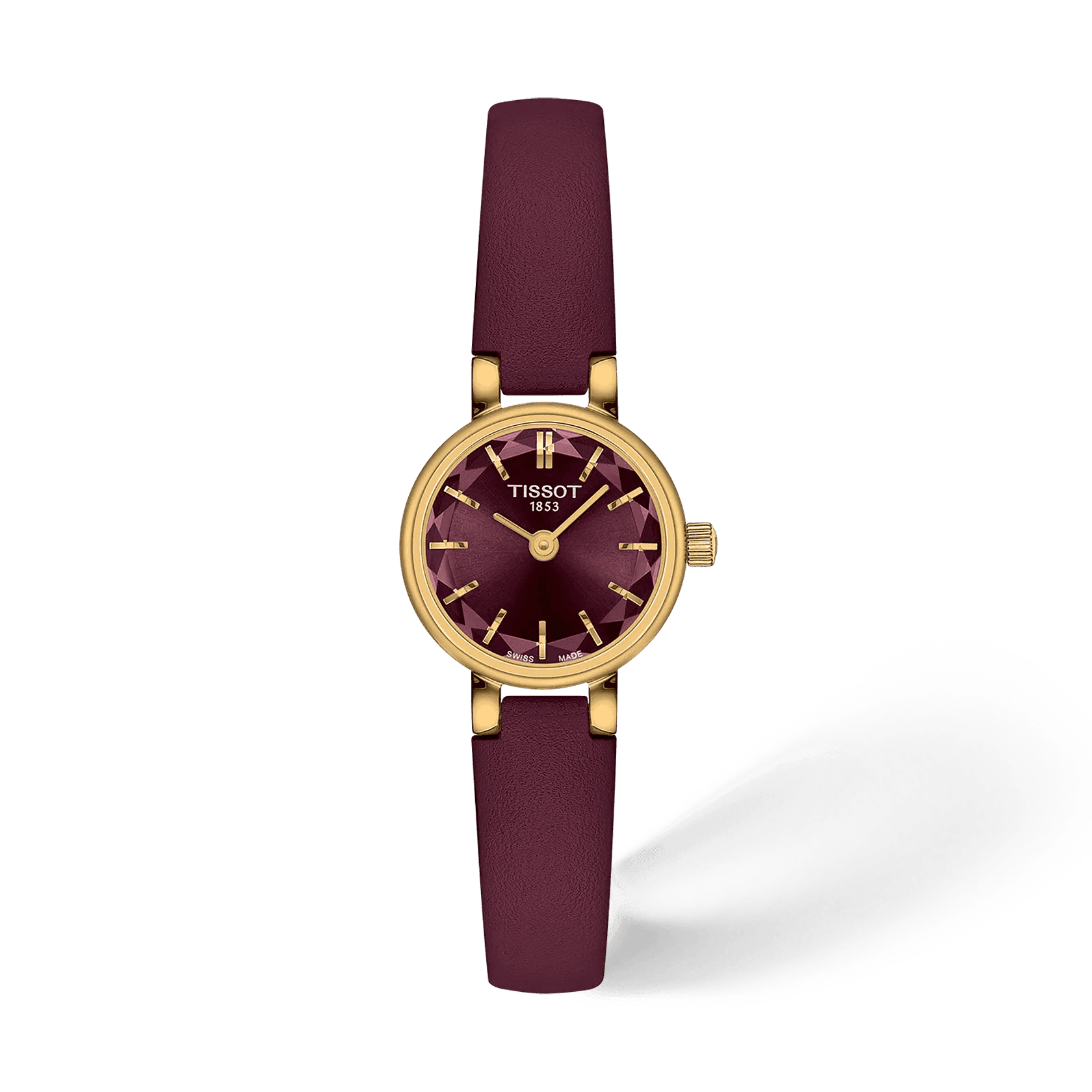 Tissot Lovely Round 19,5 mm — cadran bordeaux
