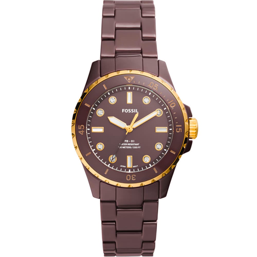 Fossil FB-01 — céramique marron
