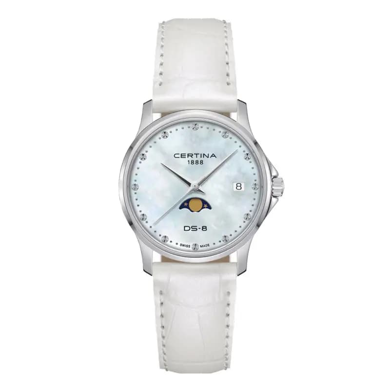Certina Montre Certina DS-8 Moonphase Lady Cadran Nacre Bracelet Acier inoxydable
