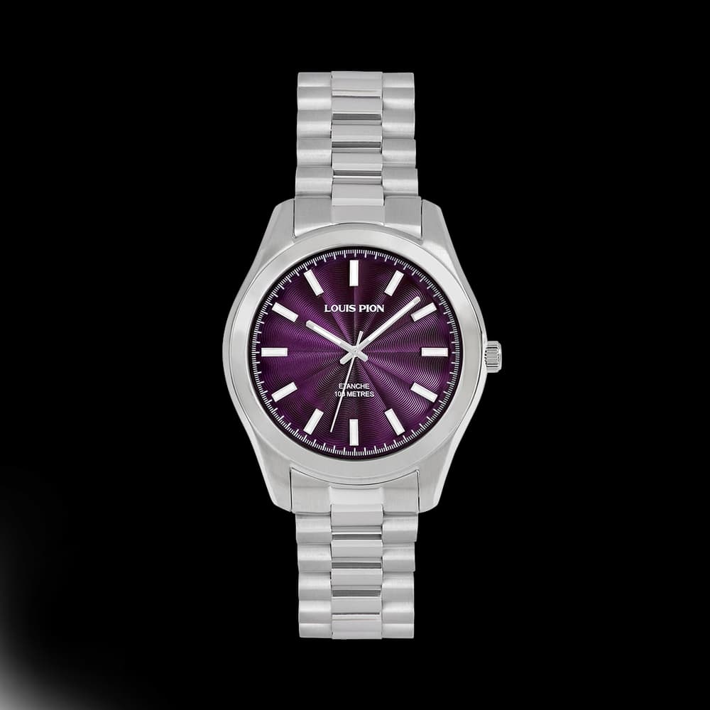 Louis Pion Montre quartz Femme Adrienne Violet
