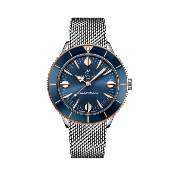 Breitling Montre Breitling Superocean Heritage '57 Highlands Cadran Bleu Bracelet Acier inoxydable