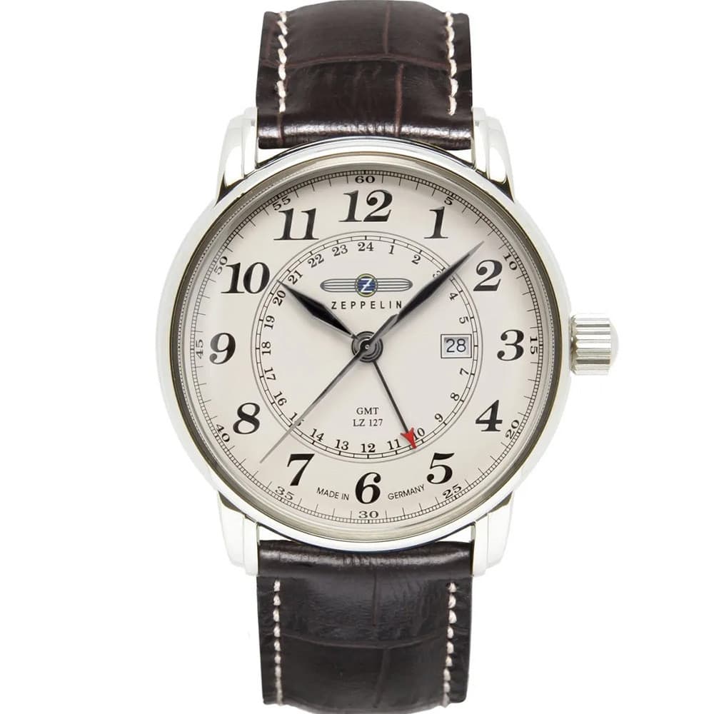 Zeppelin Montre Collection Graf Zeppelin en Cuir Marron
