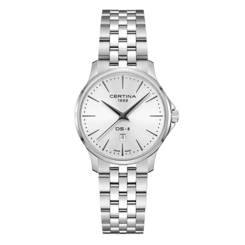 Certina Montre Certina DS-8 Lady 31mm Cadran Blanc Bracelet Acier inoxydable