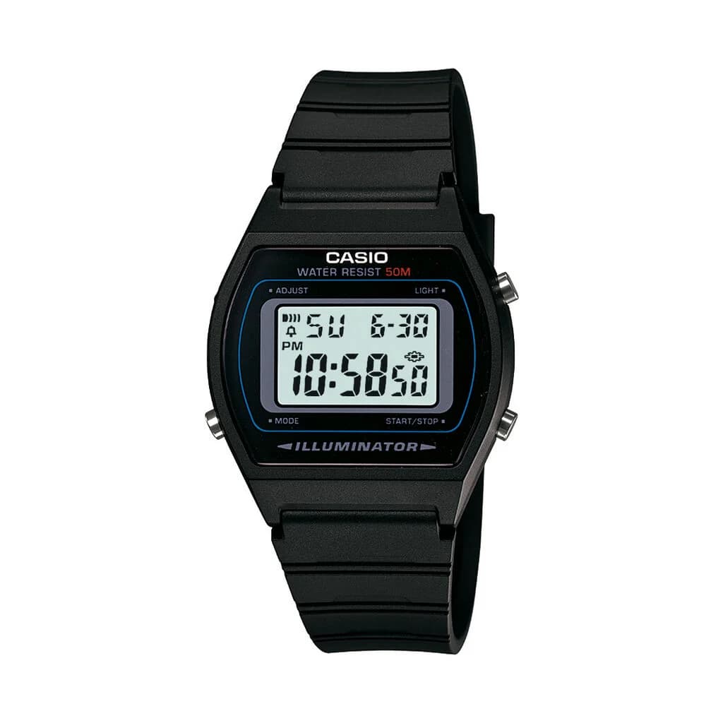 Casio W-202-1AV — cadran noir